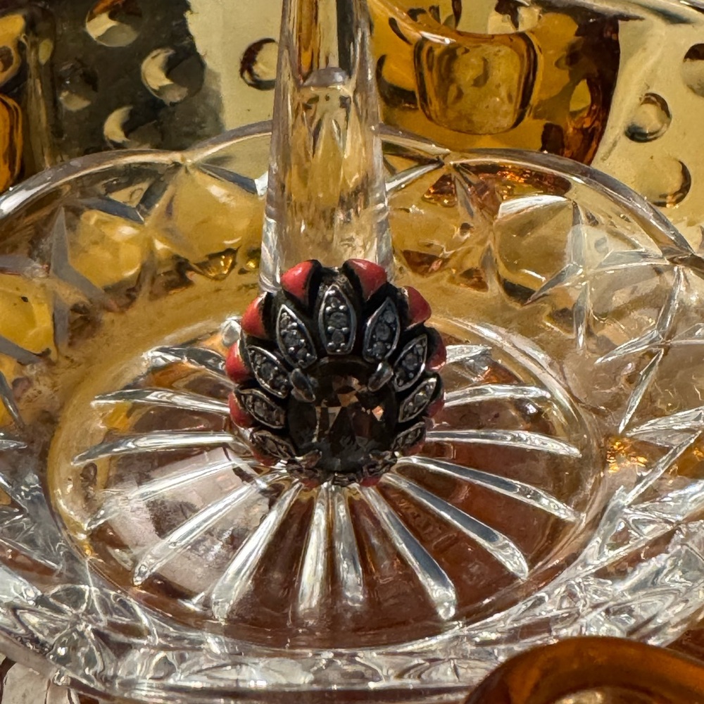 Stella & Dot Orange Statement Ring